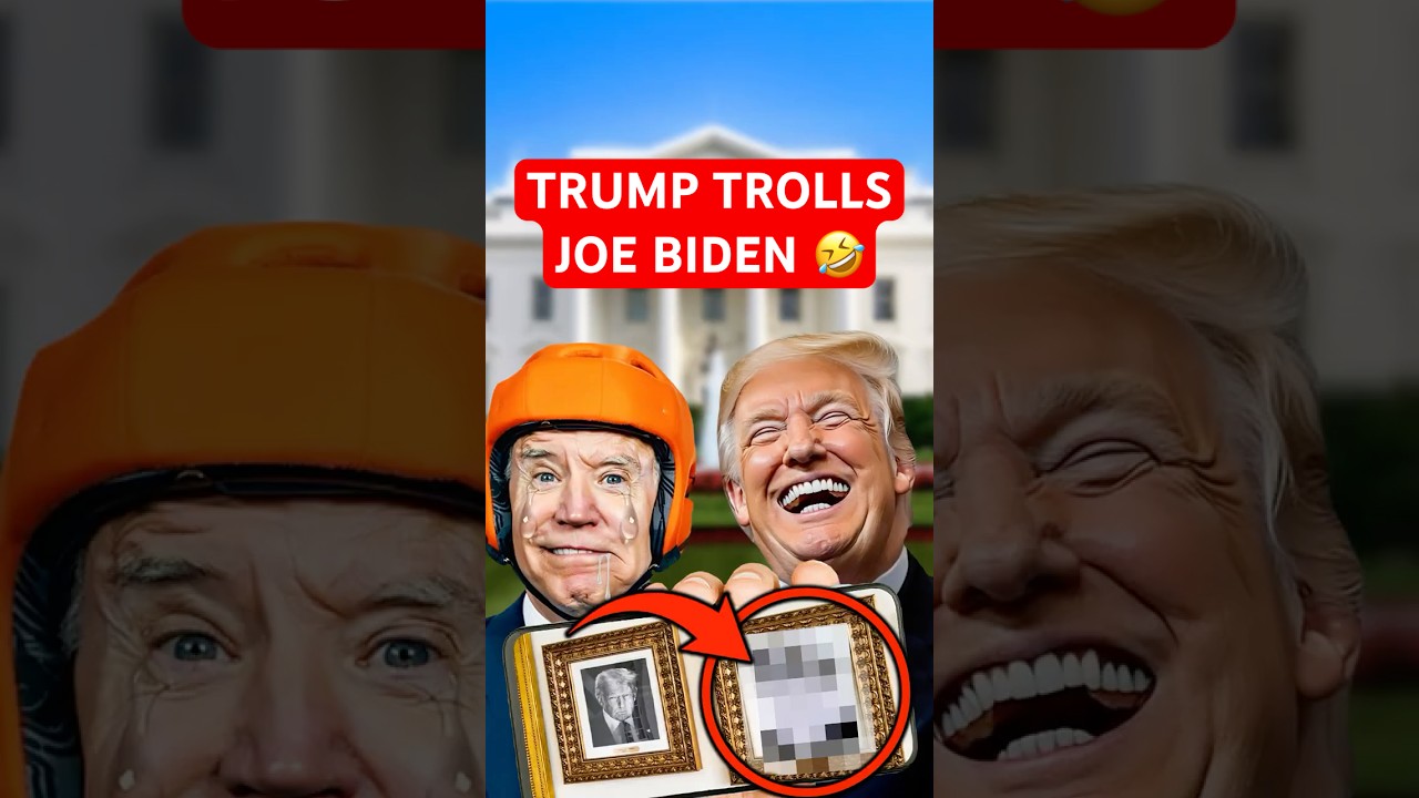 Trump Hangs Joe Biden’s ‘Official Portrait’ in the White House | Reporters SCREAM as Internet Roars…