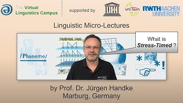 PHY_030 - Linguistic Micro-Lectures: Stress-Timed (vs. Syllable-Timed)