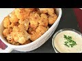 OVEN ROASTED CAULIFLOWER WITH TAHINI DIPPING SAUCE _ 5 MINUTE RECIPES