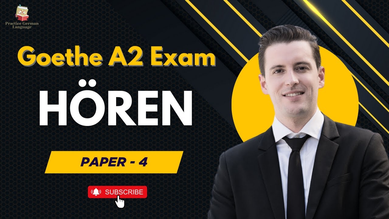 Goethe Zertifikat A2 Hören Modelltest l Paper - 4 l #german #education 