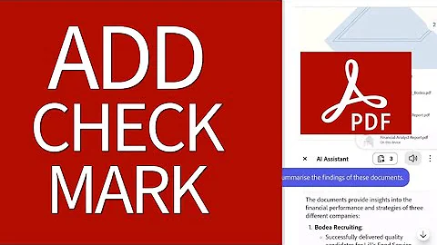 How to add Check Mark on Adobe Acrobat 2025?