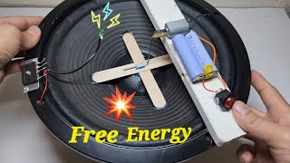 Making Electric Generator With Huge Speaker & Dc Motor