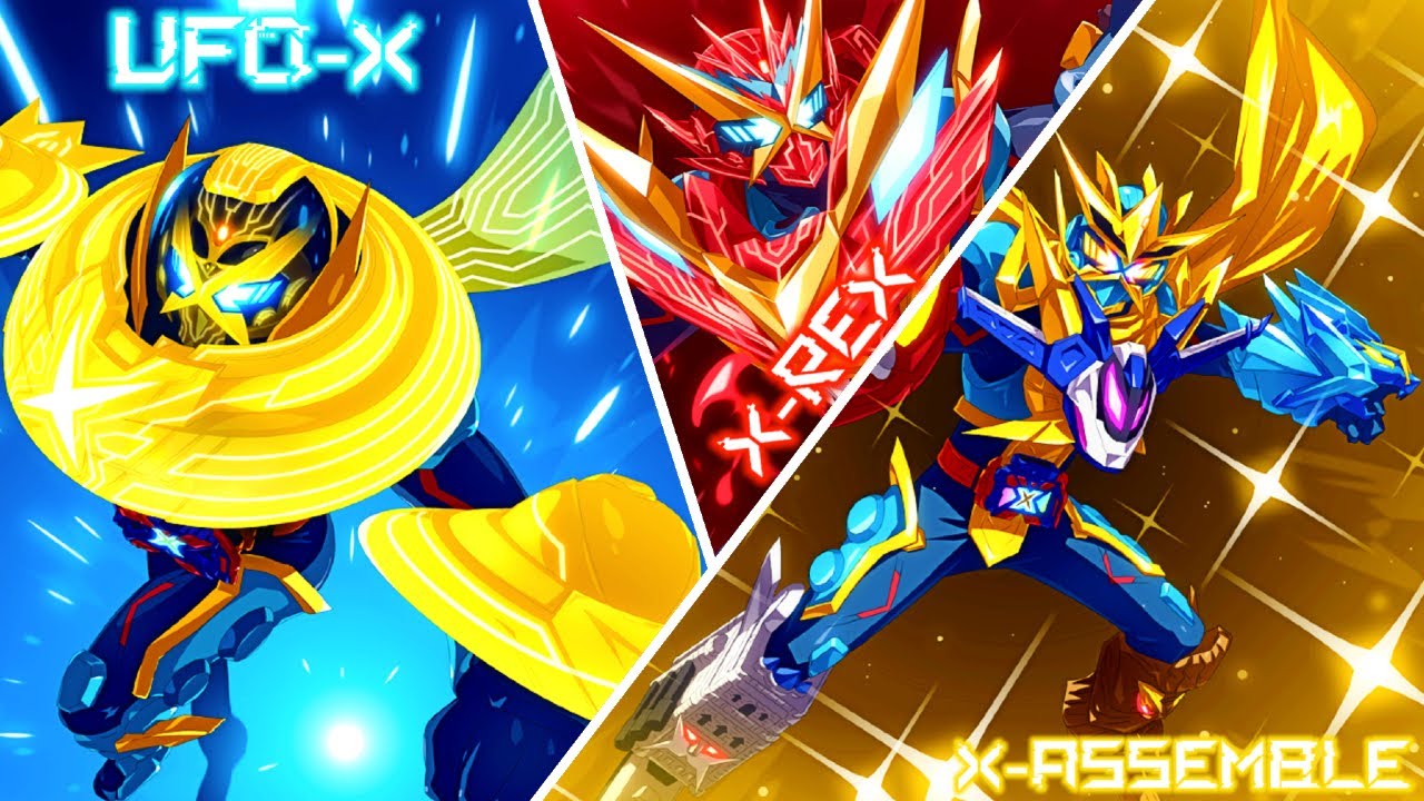 大遼天慶 HQ ] Kamen Rider Super (Star) Gotchard UFO-X, X-Rex, & X-Assemble