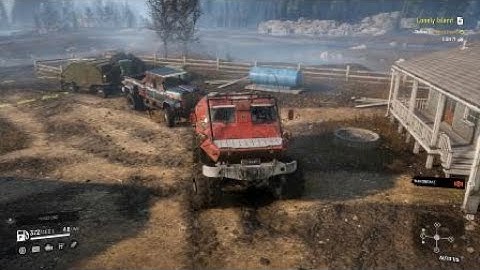 SnowRunner - Console Mods Day One - BTRGAZ First Test Drive in Flooded Foothills