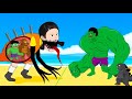 If Godzilla, Kong - HULK Vs BOSS DOLL Playing Squid Game Animation | 어몽어스 오징어 게임