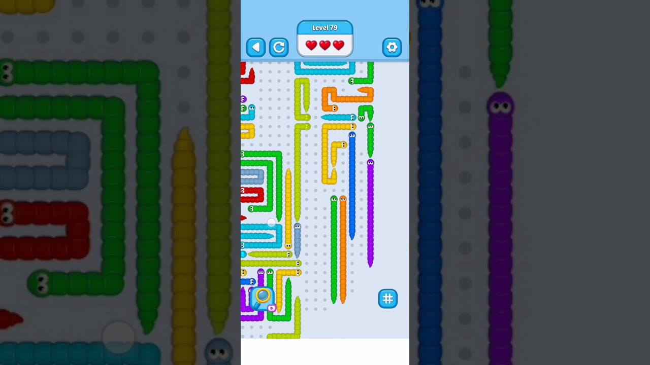 Wiggle escape snake level 79 gameplay walkthrough solution ||@Brain Gamer Tips||