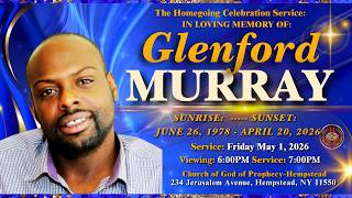 THE GRAND HOMEGOING CELEBRATION SERVICE: Celebrating The Loving Memory of Glenford Murray💙🎗️💙