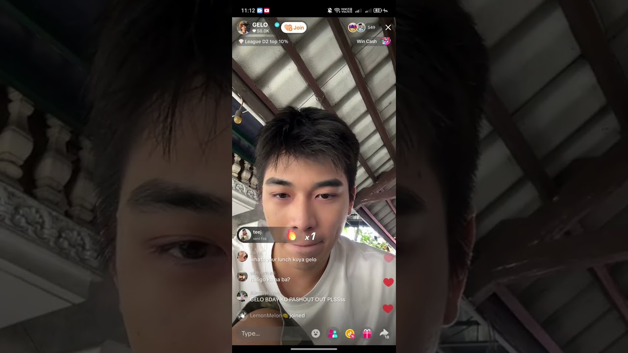 BGYO Gelo ( February 22, 2026 ) naglalag po talaga ang live nya ❤