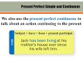 Present perfect simple and continuous