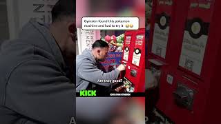 Gymskin just HAD to try this Pokemon vending machine 😂