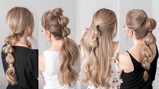 4 EASY BUBBLE HAIRSTYLES | MISSY SUE