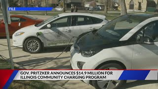 Gov. J.B. Pritzker announces $14.9 million for Illinois 'Community Charging Program'