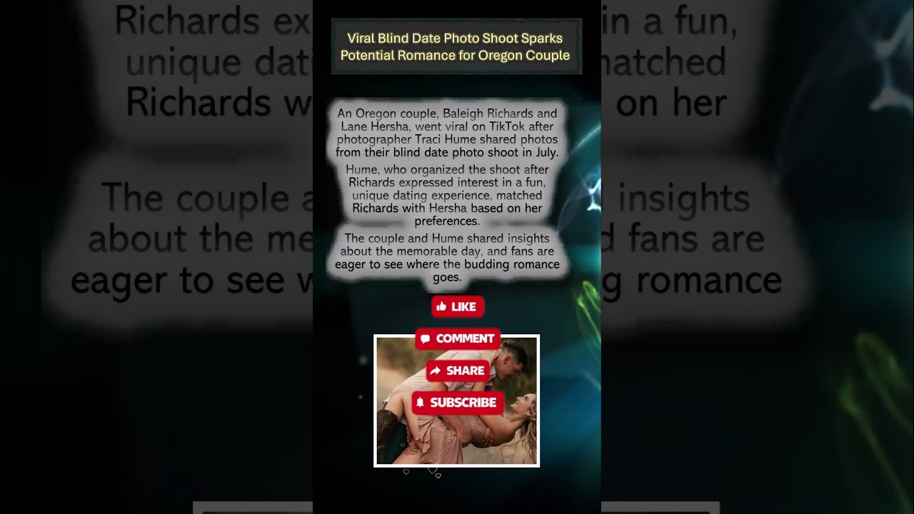 Viral Blind Date Photo Shoot Sparks Potential Romance for Oregon Couple