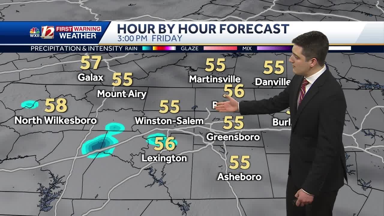 WATCH: Stray shower Friday PM, better chance of rain on Saturday - YouTube