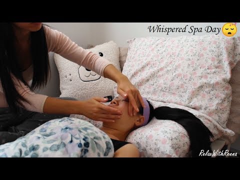 ASMR *Whispered* SPA DAY!! 😴 Face Masks, Brush Strokes, Massage, Gentle Words Full of LOVE & CARE!