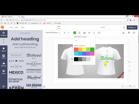 Video thumbnail: how to change text color for WordPress online design in Cmsmart Product Designer