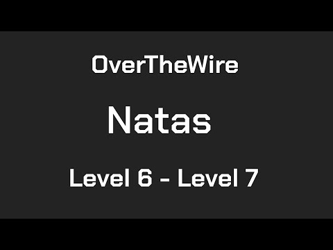OverTheWire Natas Level 6 - Level 7