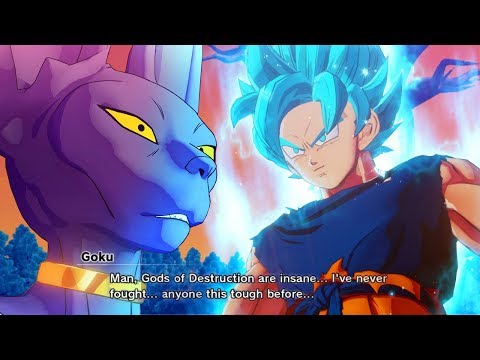 goku super saiyan god vs bills the god of destruction