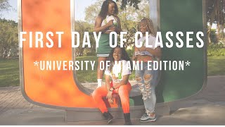 FIRST DAY OF SCHOOL VLOG! // UNIVERSITY OF MIAMI FRESHMAN YEAR!
