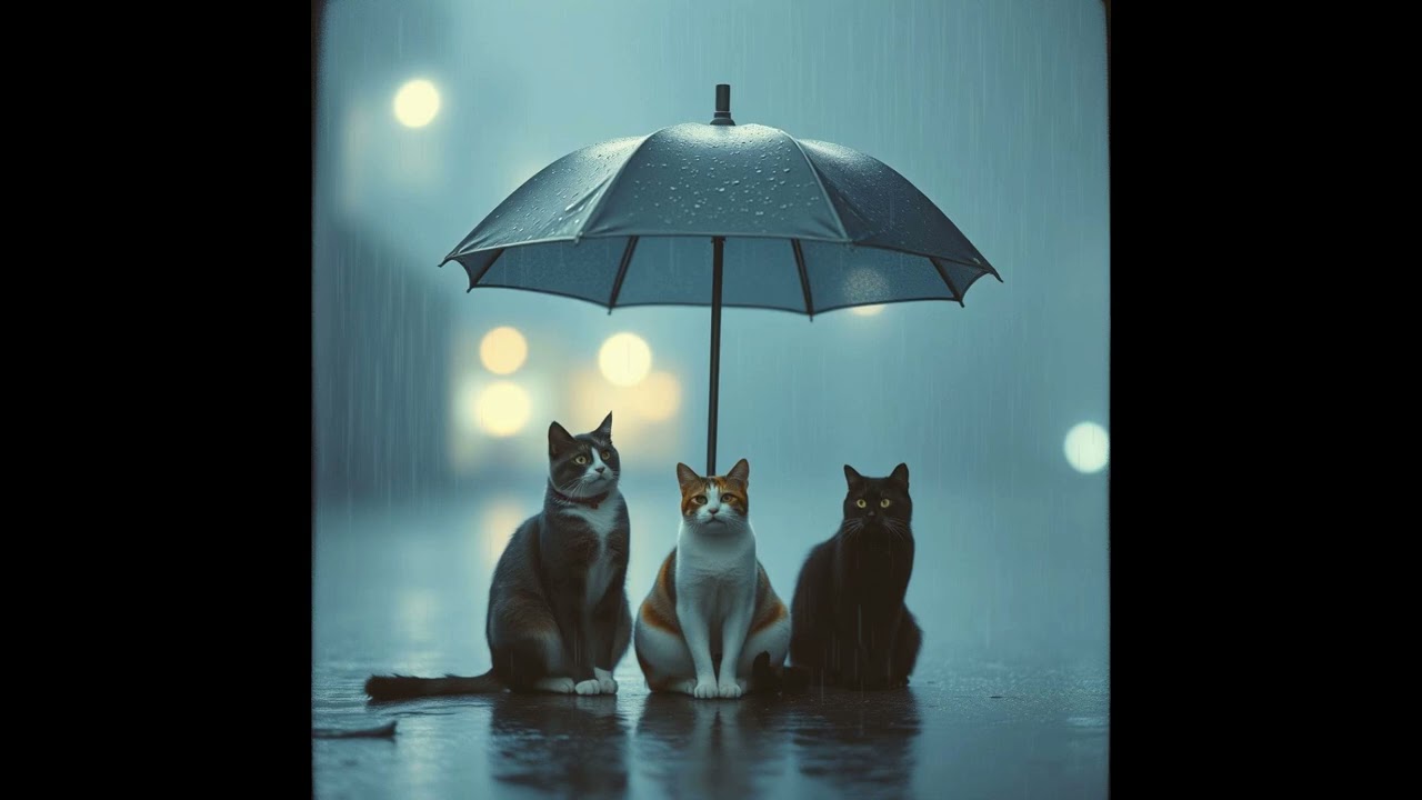 This amazing track is about rain and cats (piano)