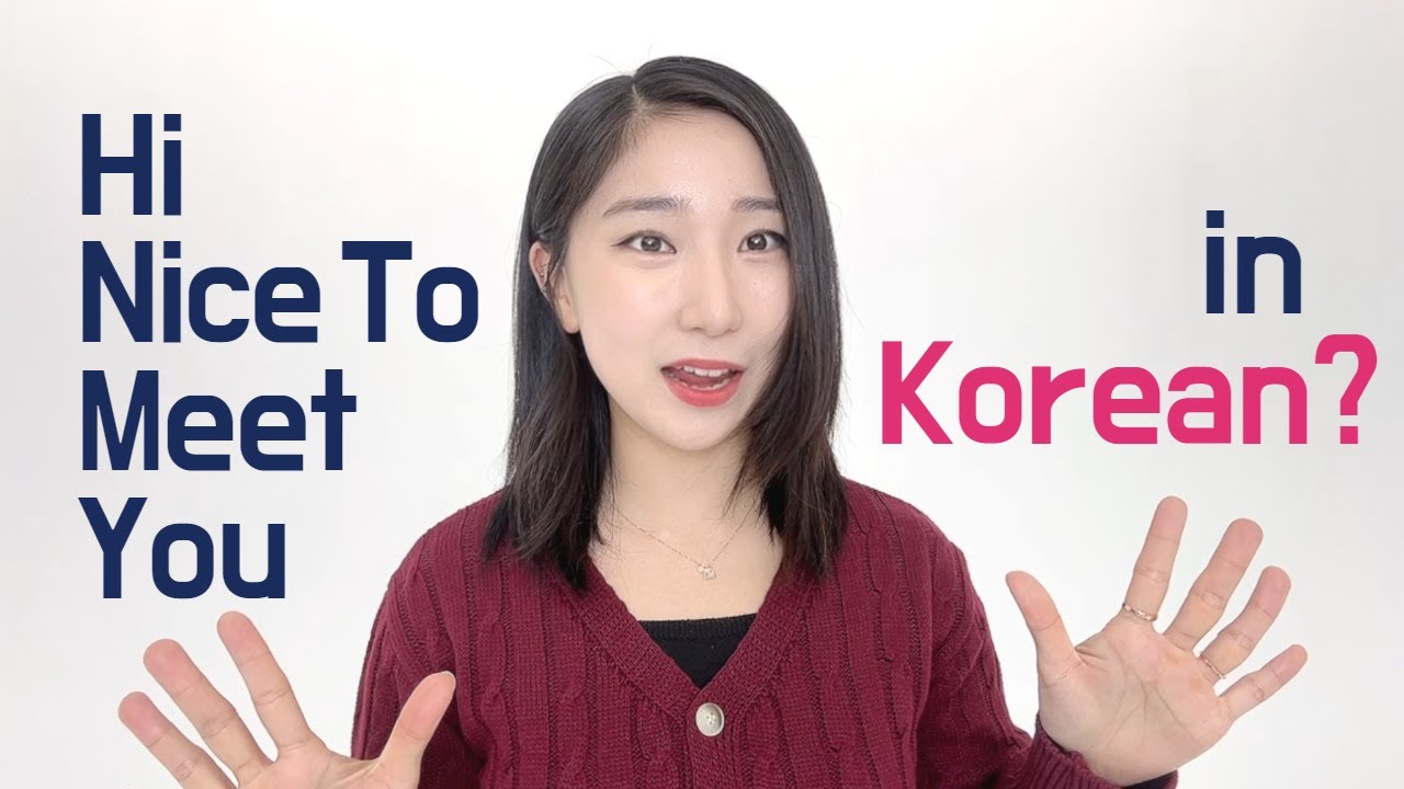 Learn Korean How To Say Hi Nice To Meet You In Korean learn-korean-how-to-say-hi-nice-to-meet-you-in-korean