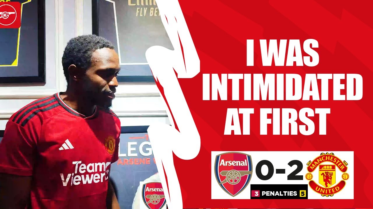 ARSENAL 0-2 MAN UTD (3-5 PENALTIES) | I WAS INTIMIDATED AT FIRST