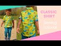 How to sew a shirt | Step by Step | Classic Button up  | Shirt Collar | Sewing | Frocks & Frolics