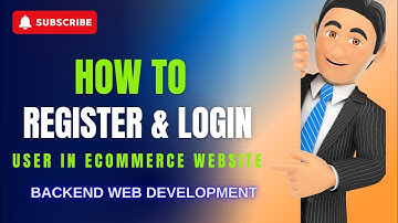 how to register and login user in ecommerce website | user authentication in industry standereds