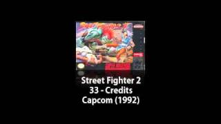 SNES - Street Fighter 2 - 33 - Credits