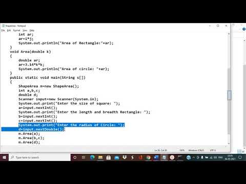 Java - ShapeArea using Function Overloading