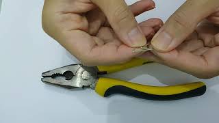 How to make 'pin brad paper fastener' with paper clip   button