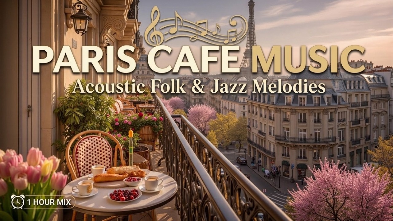 French Cafe Ambience 🌸 Paris Instrumental Jazz - Relaxing Coffee Shop ...