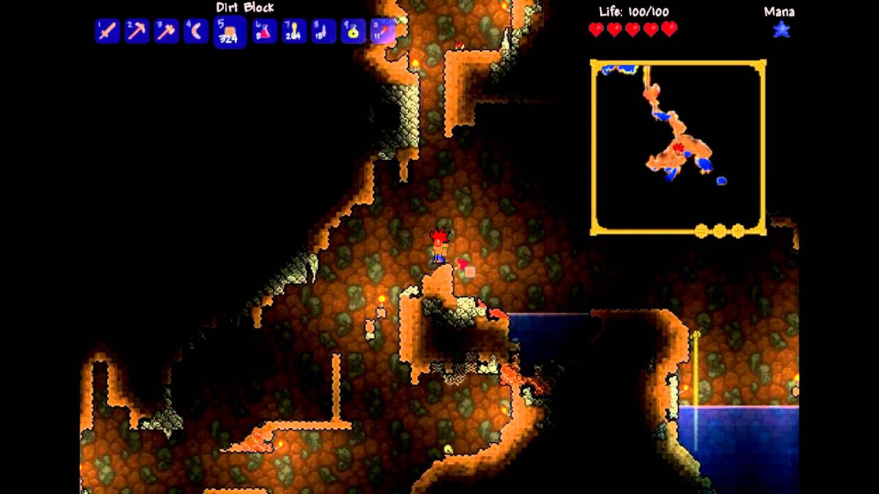 Let's Play Terraria 1.2 Episode 3 Tungsten Ore Swaagggg ;D YouTube