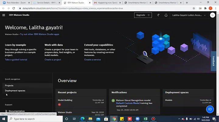 Watson Studio Service Creation