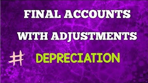 13:07||Depreciation|| Final accounts with adjustment||11th Accountancy||