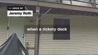 Caught On Camera Deck collapses under task force squad