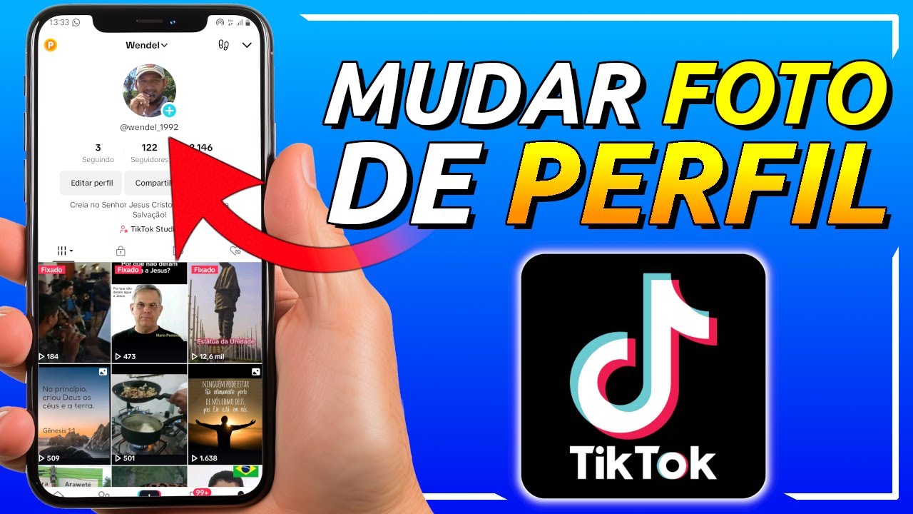Como MUDAR a FOTO de Perfil do TikTok | Passo a Passo - YouTube
