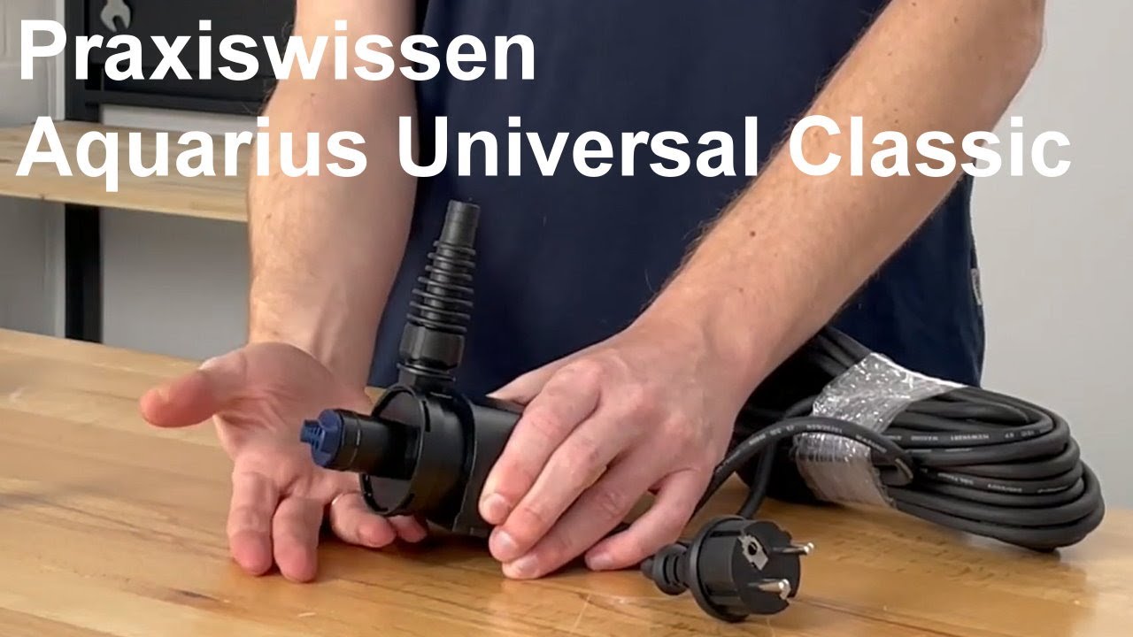 Oase Aquarius Universal Classic - Wasserspielpumpe ideal für kleine Quellsteine und Dekobrunnen