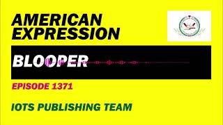 American Expression E1371 Blooper