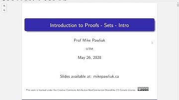 Intro to Proofs - Sets - Intro Part 1/2