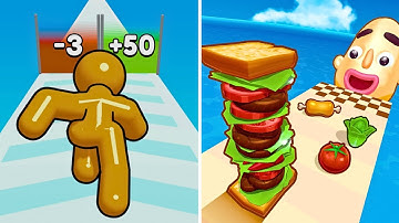 Tall Man Run vs Sandwich Runner | Walkthrough Max Gameplay ST5378