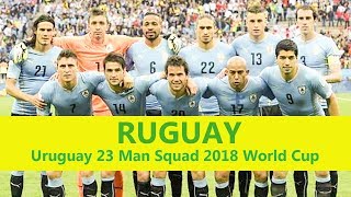 URUGUAY 23 Man Squad World Cup 2018 | Uruguay Football Team 2018 Squad