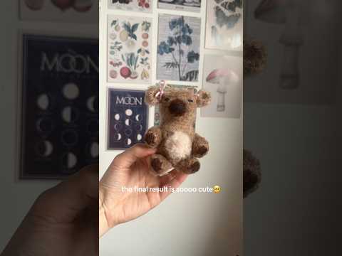 #crochet the silliest little baby #deer +use a brush technique to create a fuzzy effect!#amigurumi (video tutorial)