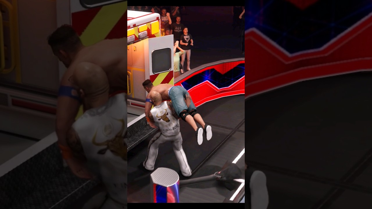 The Rock vs John Cena WWE #shorts #wwe2k24 #wwe2k23
