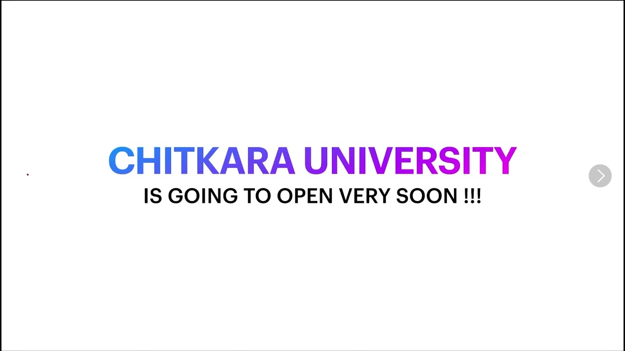 CHITKARA UNIVERSITY reopening for offline classes date