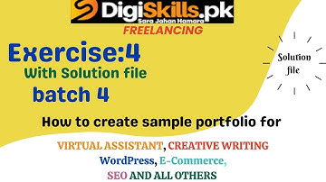 #digiskills Freelancing exercise 4 batch 4 | Digiskills freelancing exercise 4 batch 4