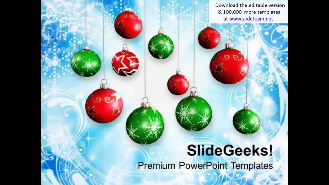 christmas background with baubles holiday powerpoint templates ppt ...