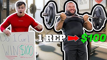 Beat The IMPOSSIBLE Curl, WIN $100