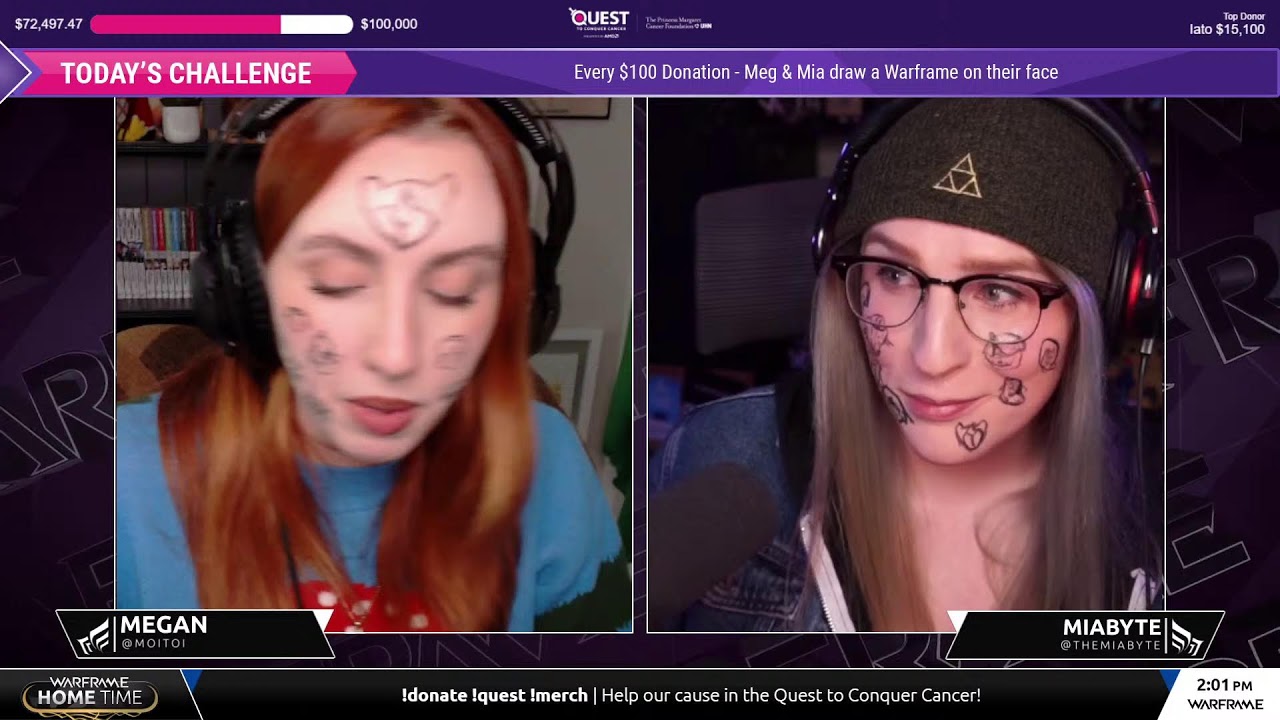 QUEST TO CONQUER CANCER: PC Community Stream w/Megan & Miabyte!