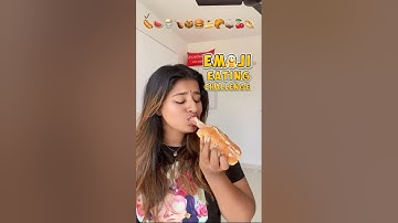 😍🤤 Emoji Eating Challenge 😋✅ #shorts #eatingchallenge #rehnaimiya